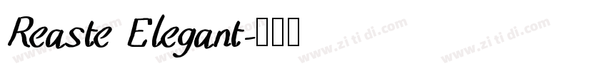 Reaste Elegant字体转换